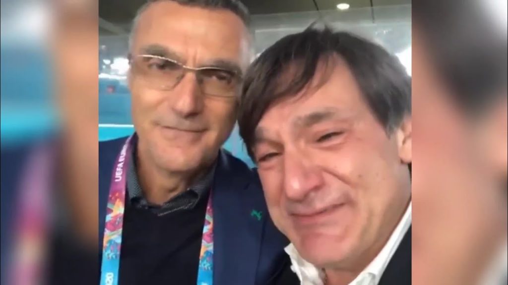 Caressa Bergomi Italia Inghilterra Europei 2021