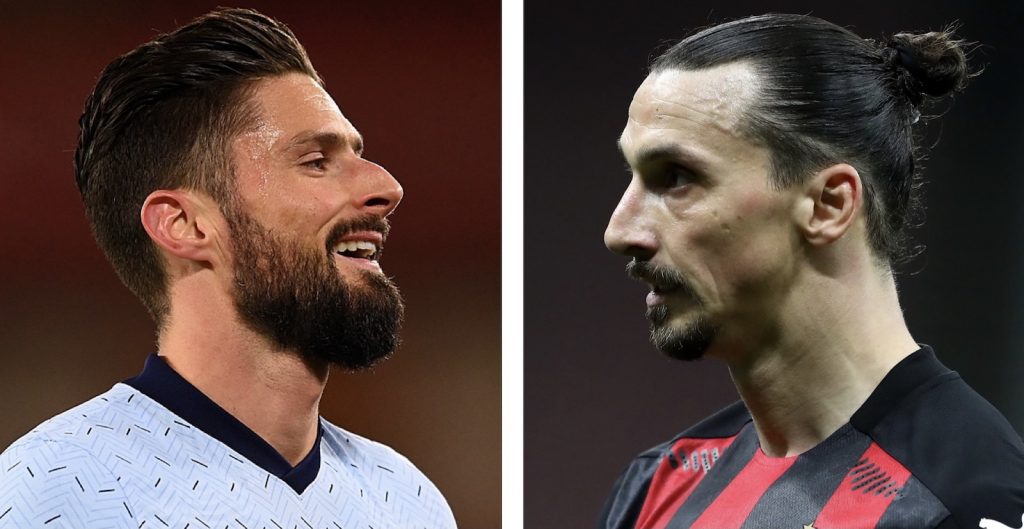 Giroud Ibrahimovic AC Milan