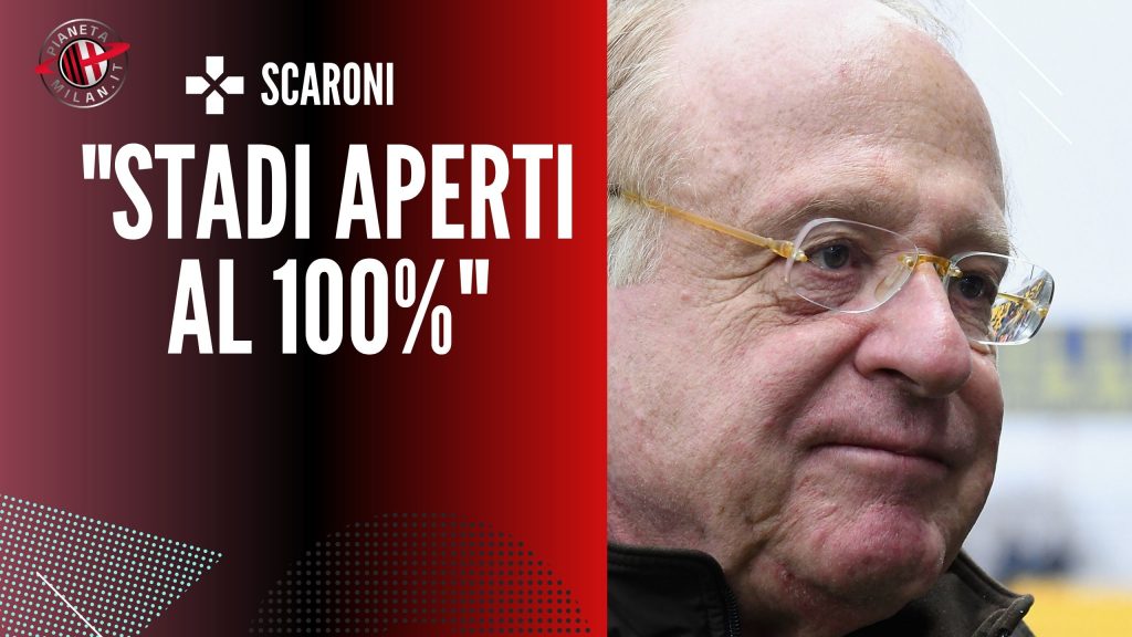 Milan Scaroni parla degli stadi aperti al 50% con distanziamento e green pass. Ecco le parole del presidente AC Milan (GettyImages)