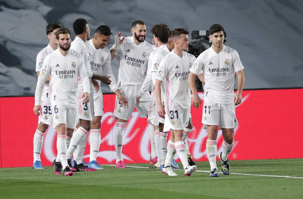 Real Madrid, esultanza della squadra