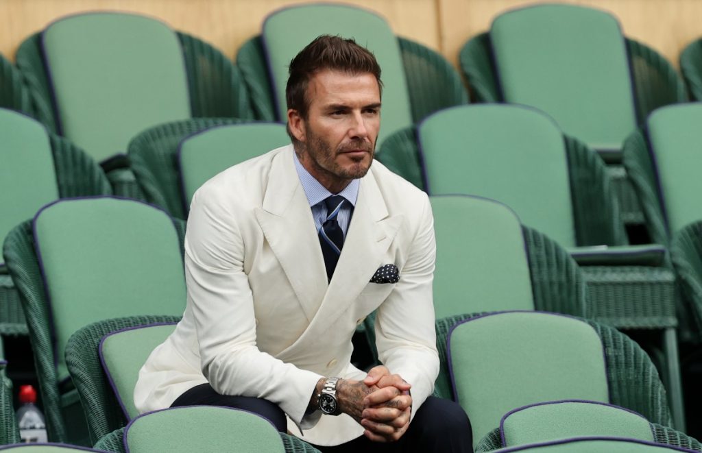 David Beckham, ex centrocampista di Manchester Utd, Real Madrid e Milan
