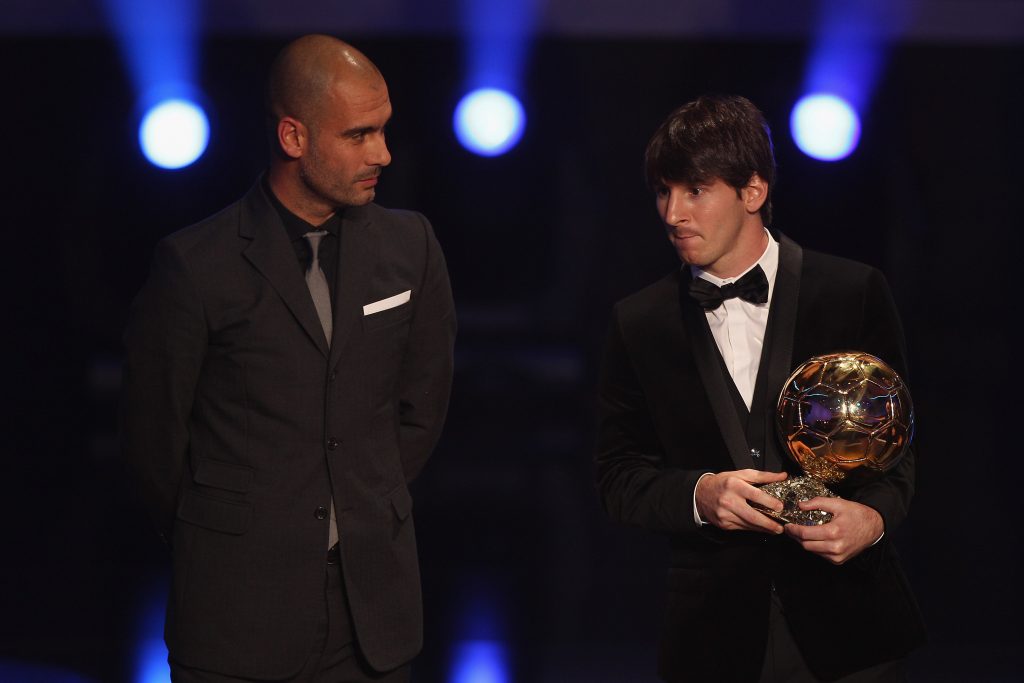 Pep Guardiola Lionel Messi