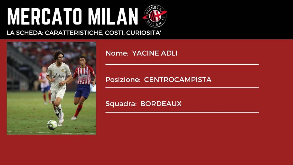 Yacine Adli Bordeaux Calciomercato AC Milan