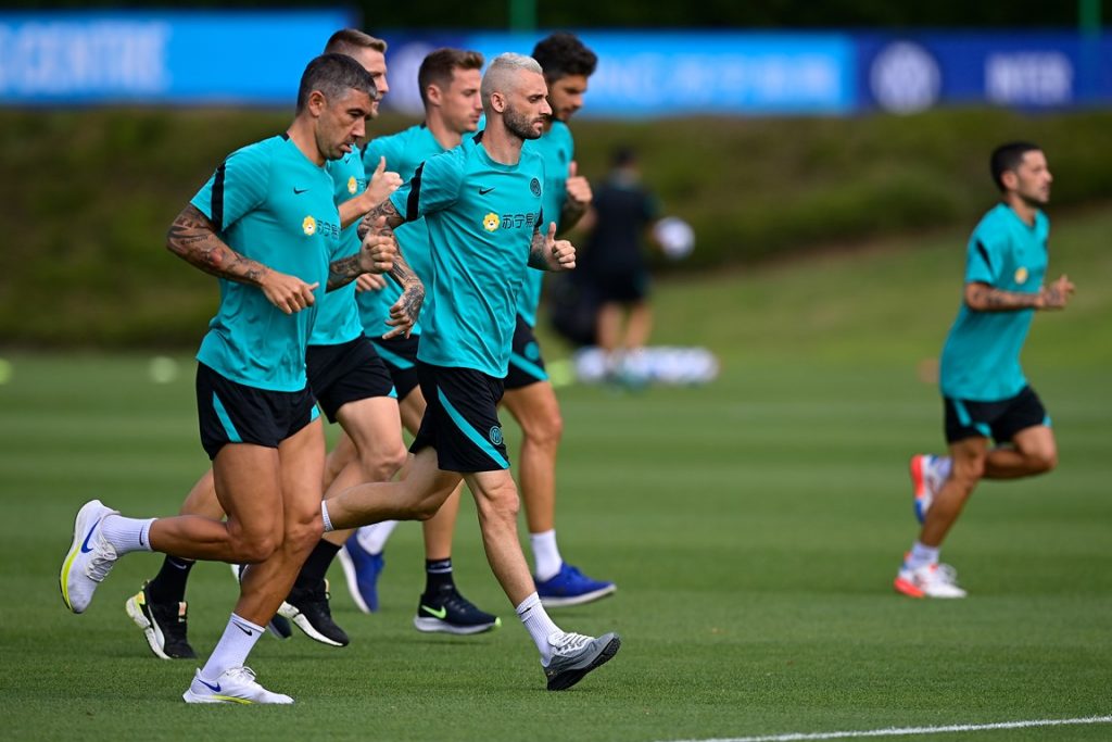 Allenamento dell'Inter