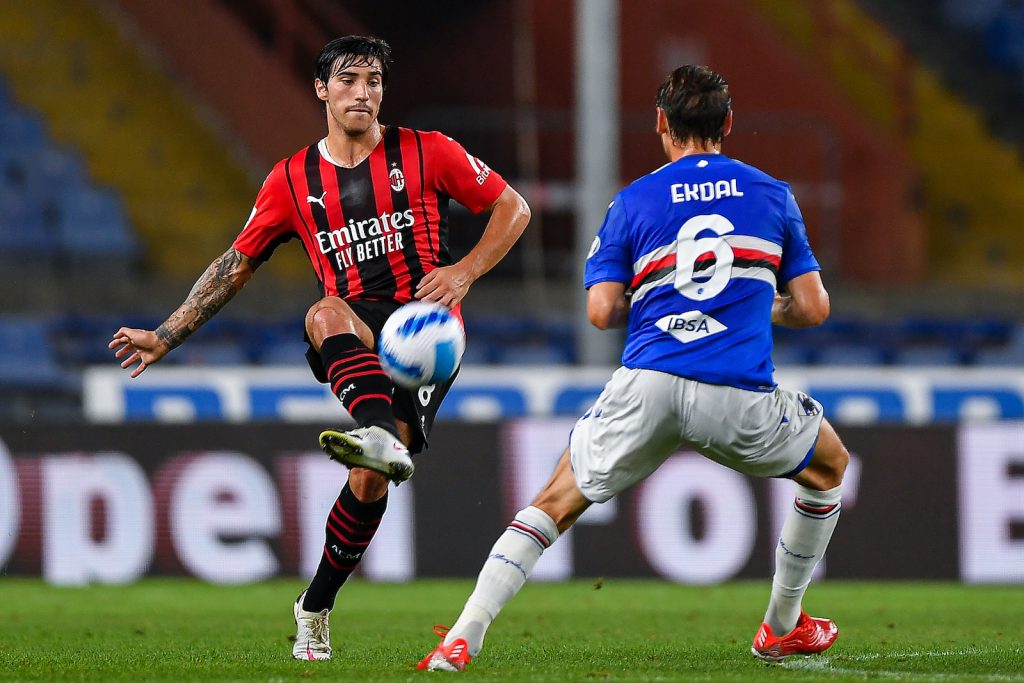 Sandro Tonali AC Milan Sampdoria-Milan Serie A 2021-2022
