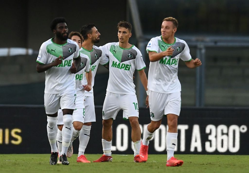 Esultanza di Djuricic in Verona-Sassuolo