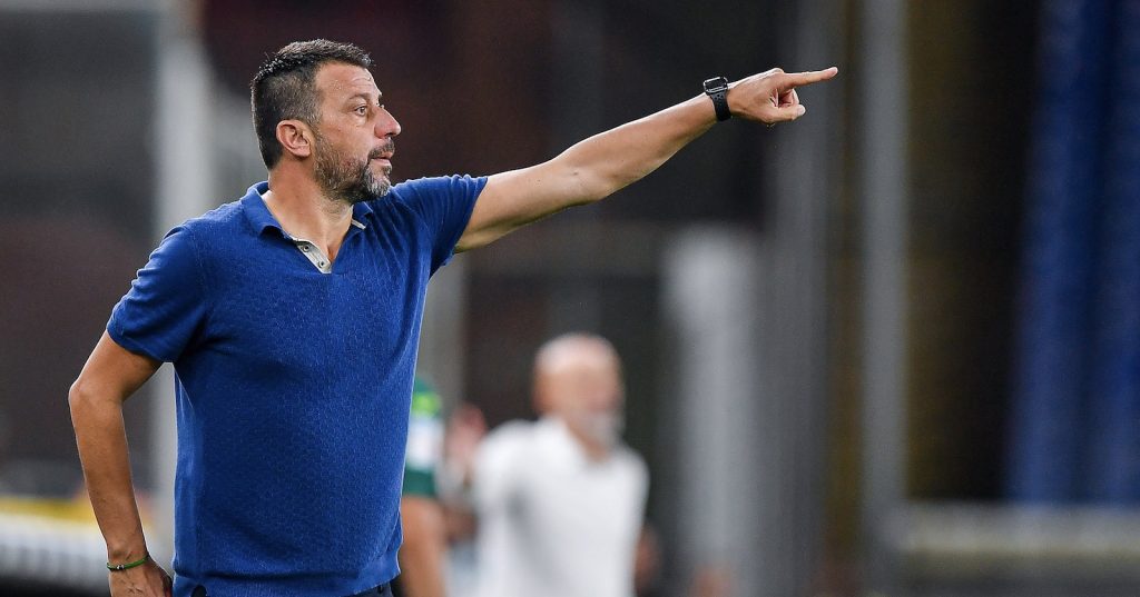 Roberto D'Aversa Sampdoria-Milan Serie A 2021-2022