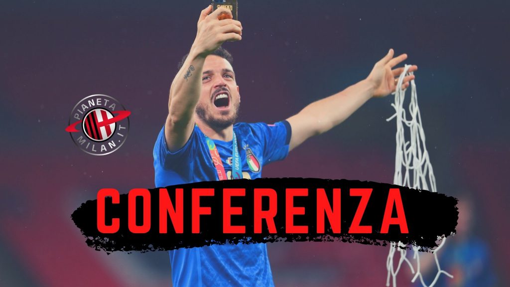 Milan Florenzi in conferenza stampa live AC Milan (GettyImages)