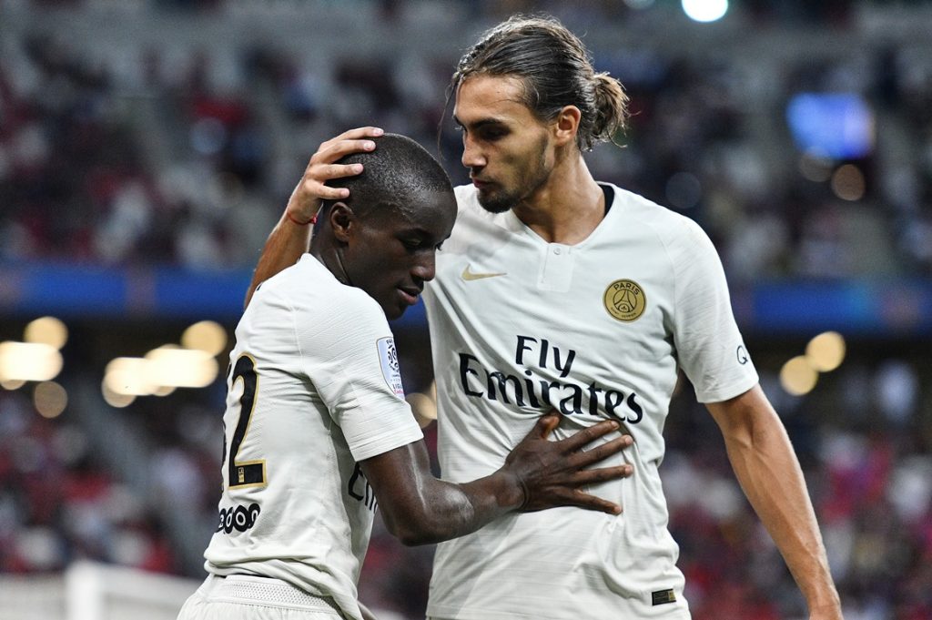 Yacine Adli, centrocampista che interessa al Milan, qui con la maglia del PSG