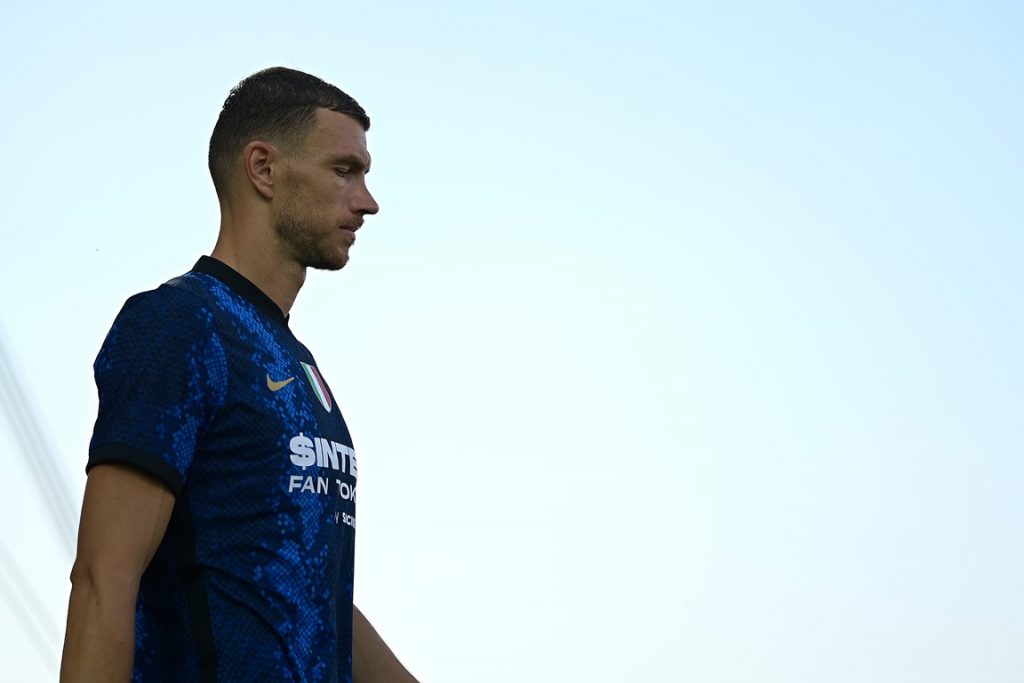 Edin Dzeko, nuovo attaccante dell'Inter