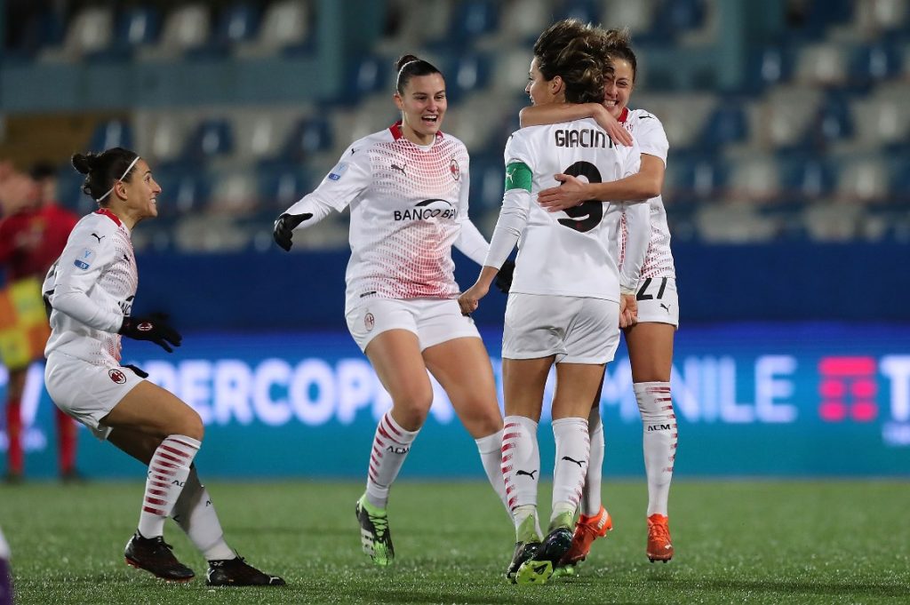 Esultanza Milan femminile