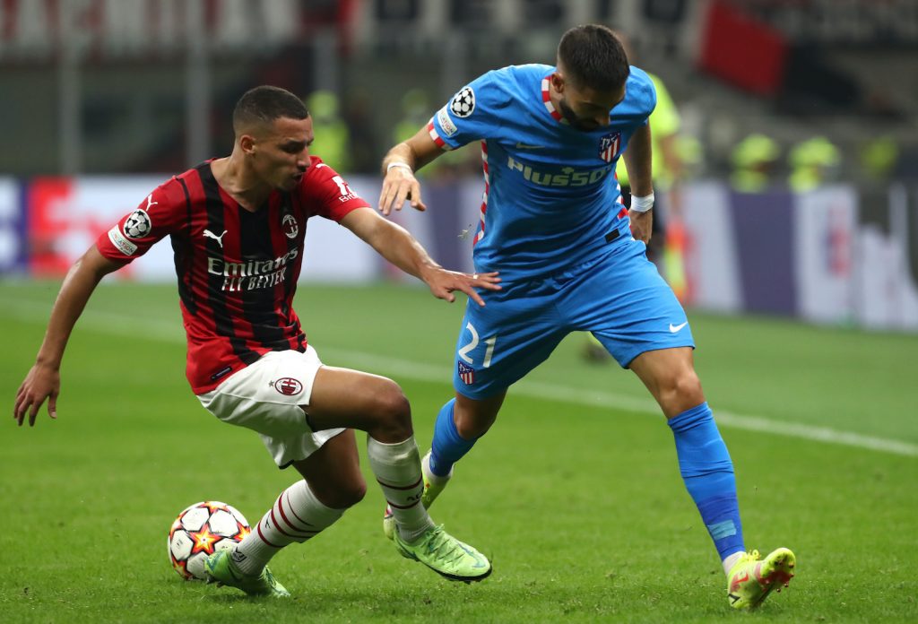 Bennacer AC Milan Milan-Atlético Madrid Champions League 2021-2022