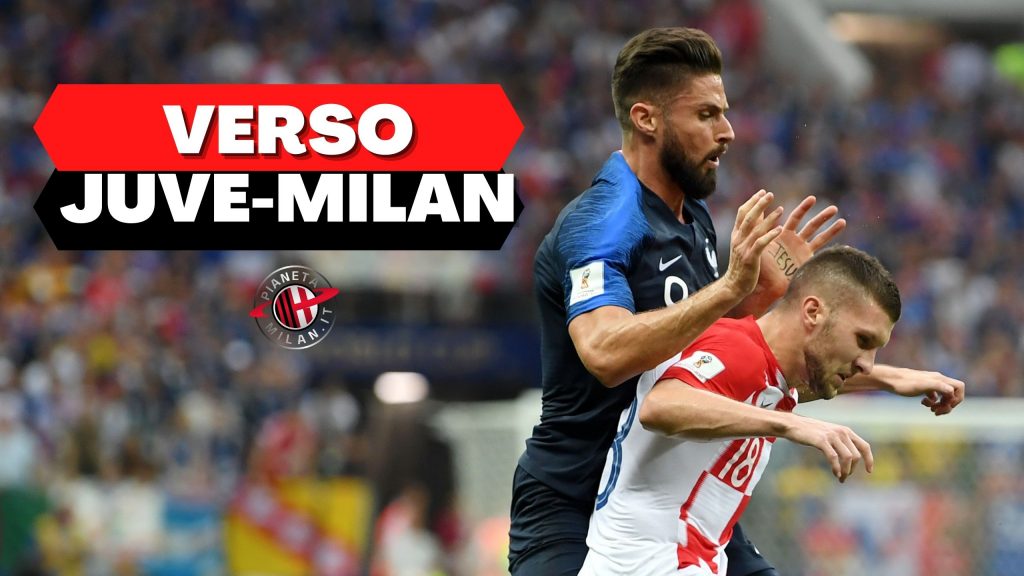 Olivier Giroud Ante Rebic AC Milan