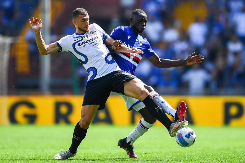 Dzeko Sampdoria-Inter Serie A 2021-2022