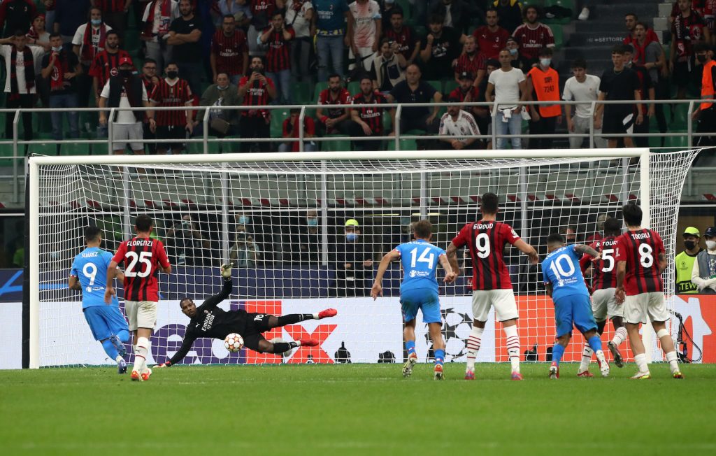 Súarez Milan-Atlético Madrid 1-2 Champions League 2021-2022