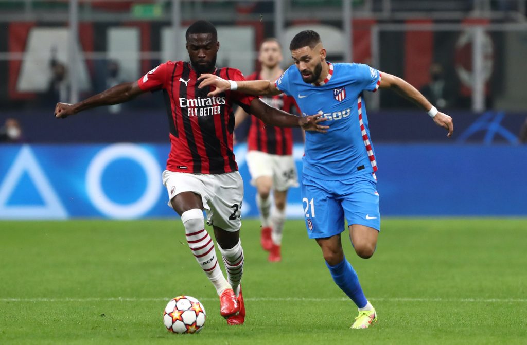 Tomori AC Milan Milan-Atlético Madrid Champions League