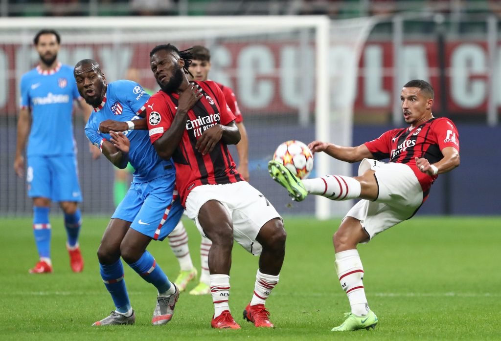 Kessié Bennacer AC Milan Milan-Atlético Madrid Champions League 2021-2022