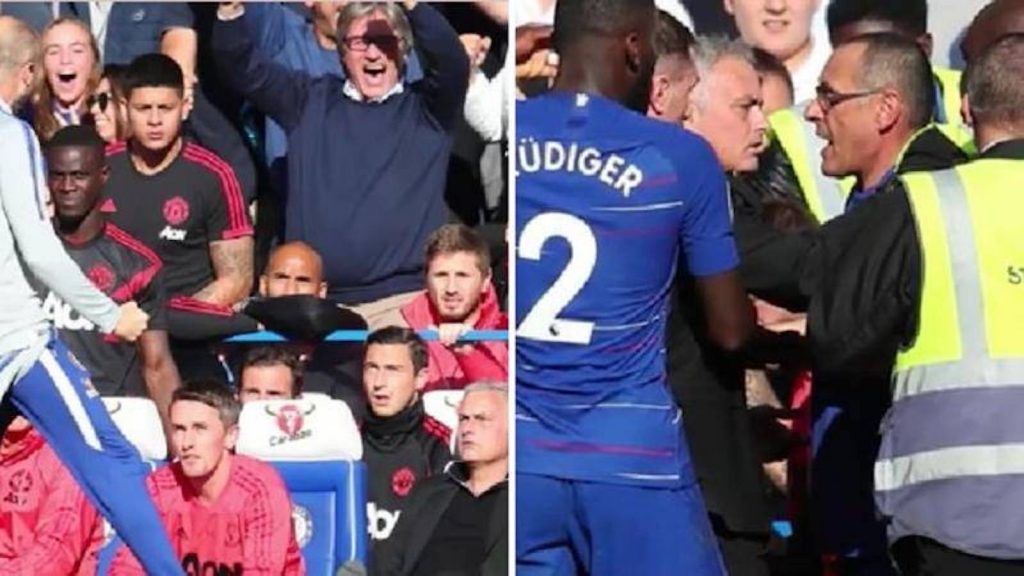 Sarri Mourinho Lazio Roma