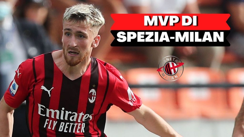 Alexis Saelemaekers AC Milan Spezia-Milan 1-2 Serie A 2021-2022