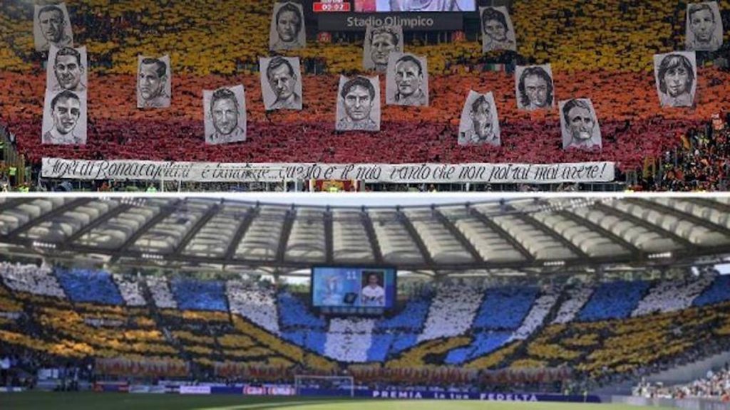 Coreografie Lazio Roma derby