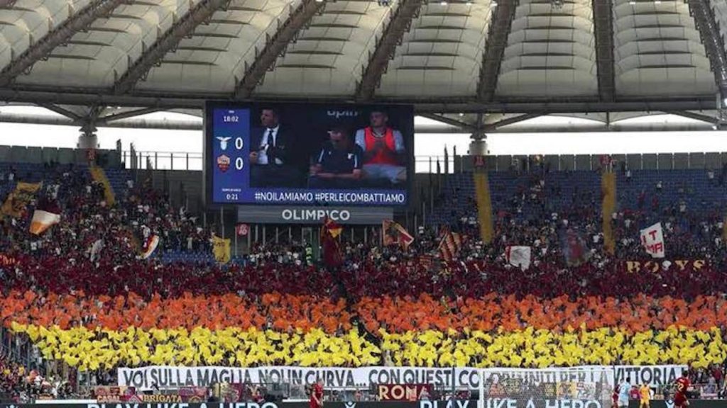 Lazio Roma derby coreografie