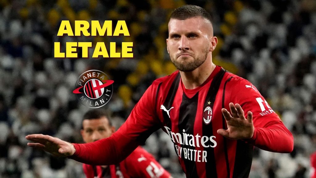 Ante Rebic AC Milan Juventus-Milan 1-1 Serie A 2021-2022