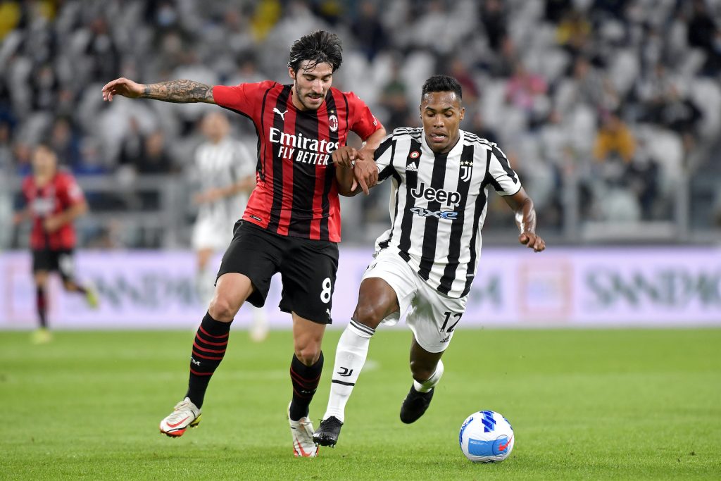 Sandro Tonali AC Milan Juventus-Milan 1-1 Serie A 2021-2022