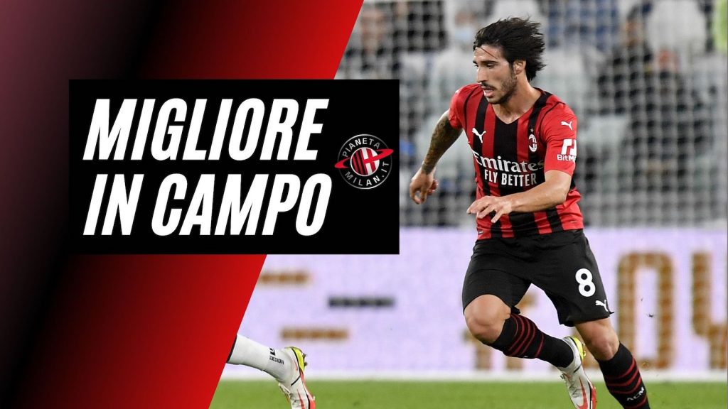 Sandro Tonali AC Milan Juventus-Milan 1-1 Serie A 2021-2022