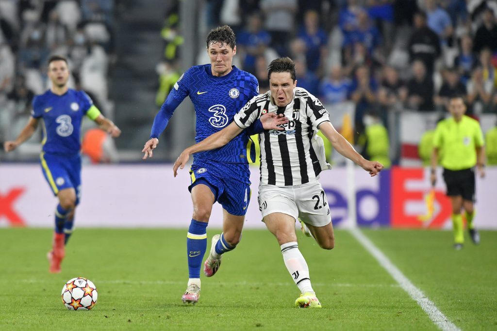 Juventus Chelsea Christensen Chiesa Champions League 2021-2022