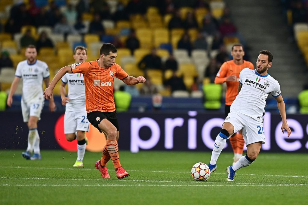 Shakhtar Donetsk-Inter 0-0 Champions League 2021-2022 Calhanoglu