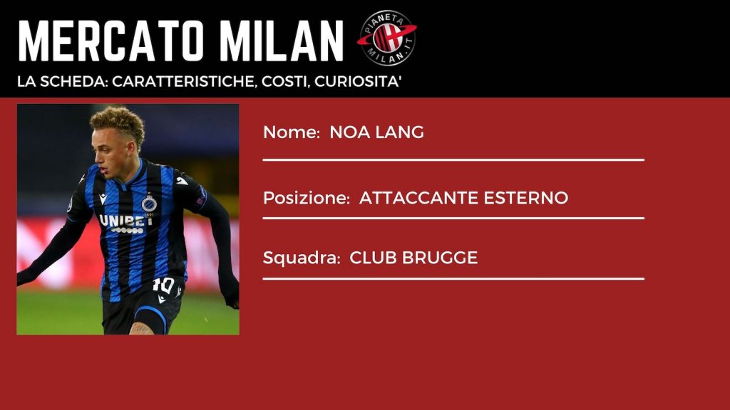 Noa Lang Bruges Calciomercato AC Milan