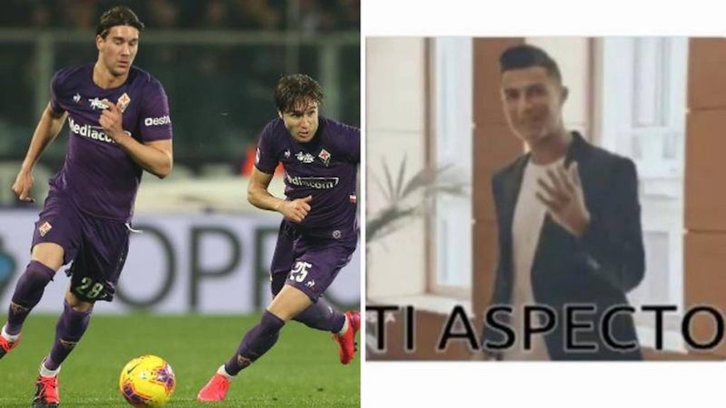 Vlahovic calciomercato fiorentina social
