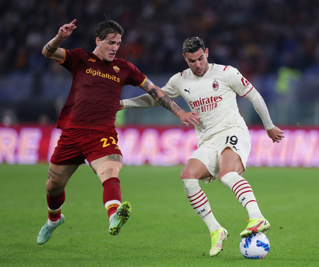 Theo Hernandez Nicolò Zaniolo Roma Milan