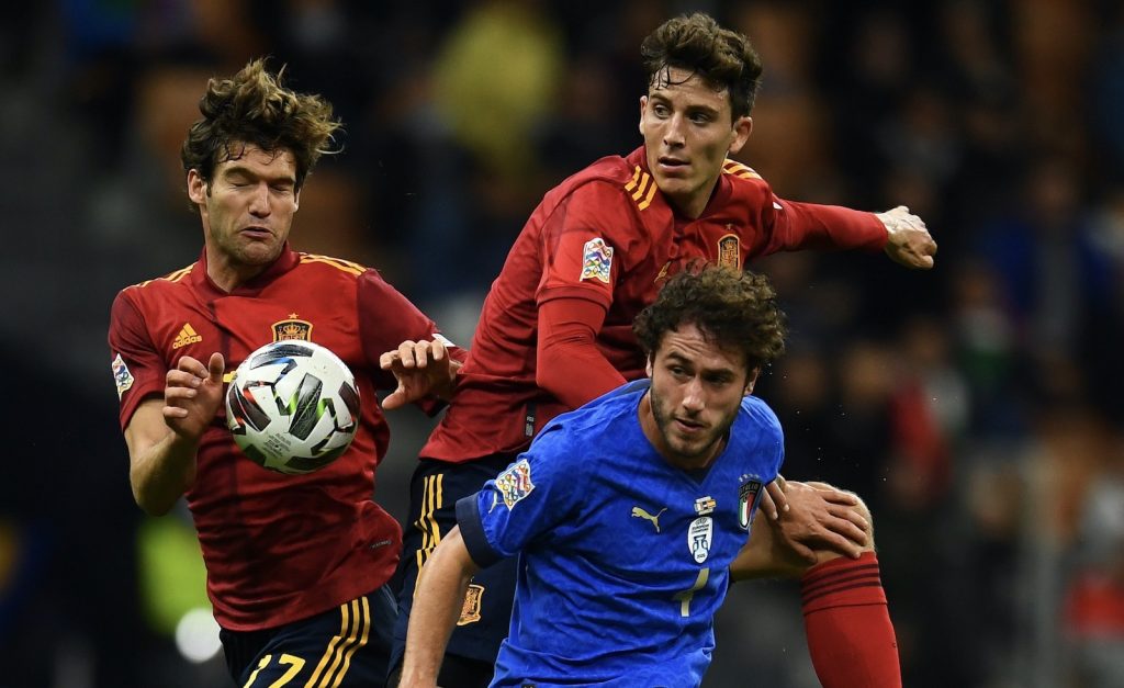 Davide Calabria Italia-Spagna 1-2 Nations League