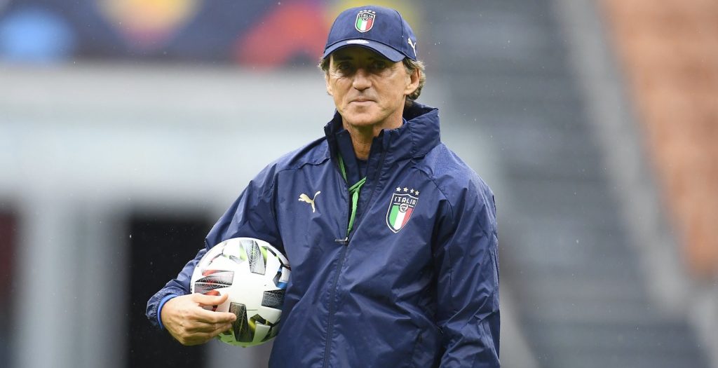 Roberto Mancini Italia allenamento