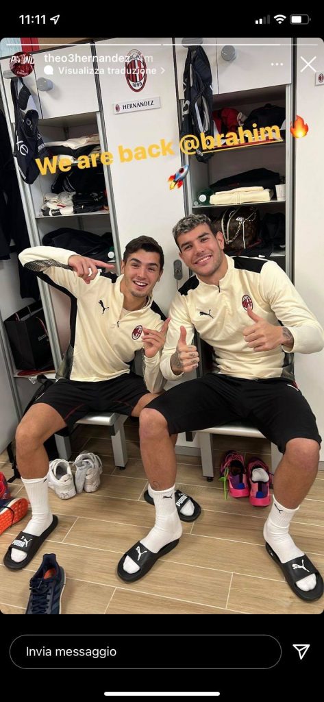 Brahim Diaz Theo Hernandez AC Milan