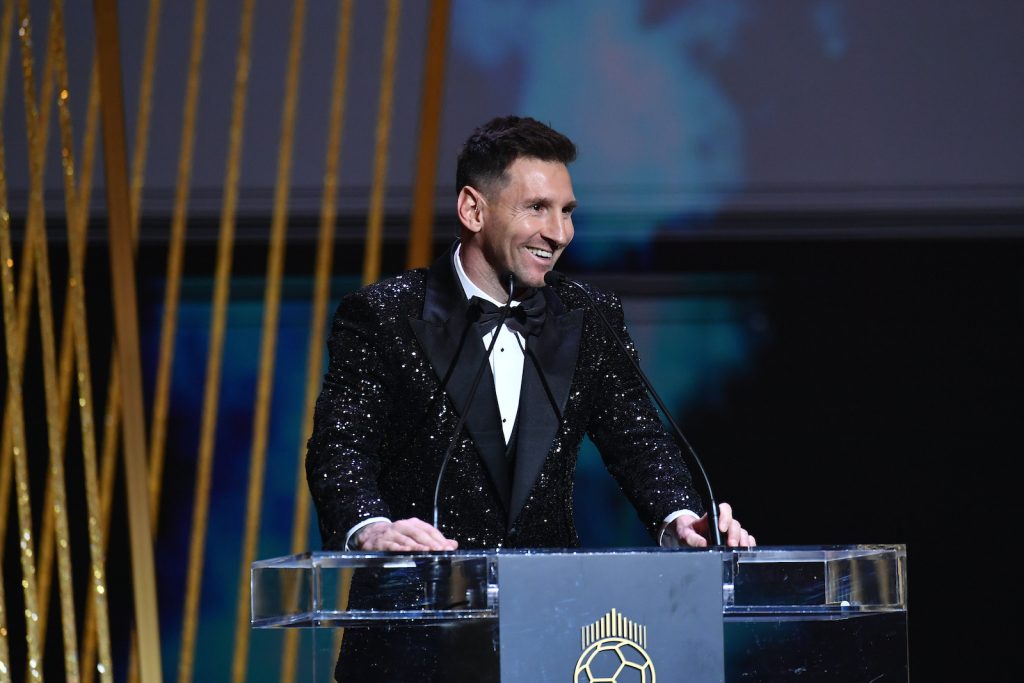 Lionel Messi PSG Pallone d'Oro 2021