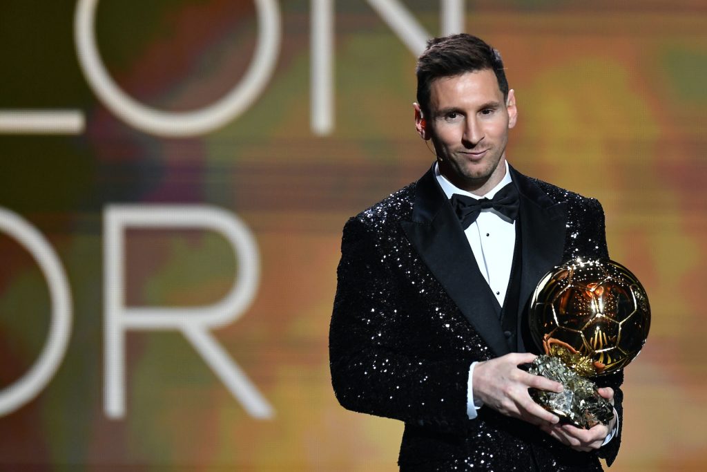 Lionel Messi PSG Pallone d'Oro 2021