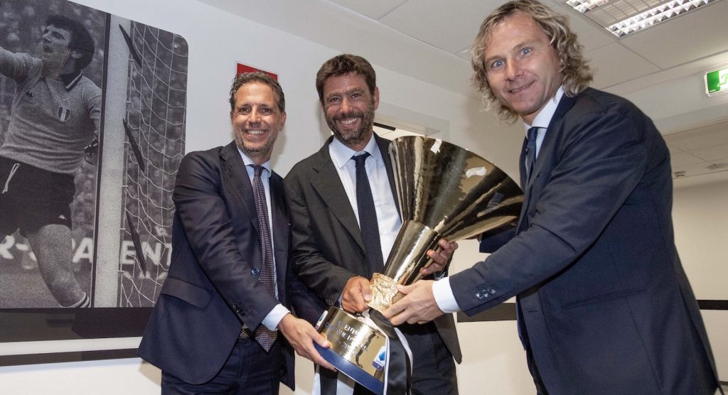Paratici Agnelli Nedved Juventus