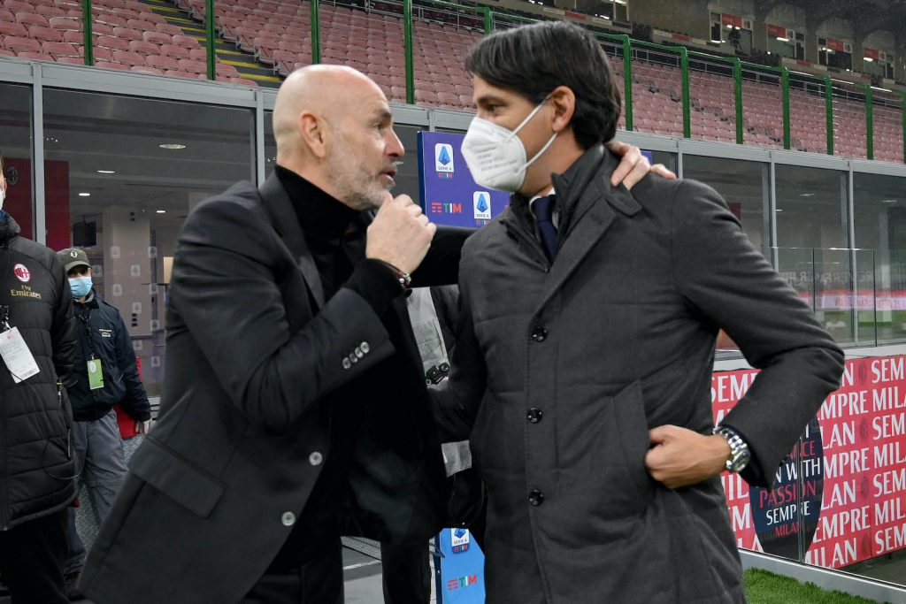 Pioli Inzaghi Milan-Inter derby Milano Serie A
