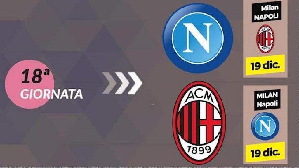 Calendario Serie A Napoli Milan