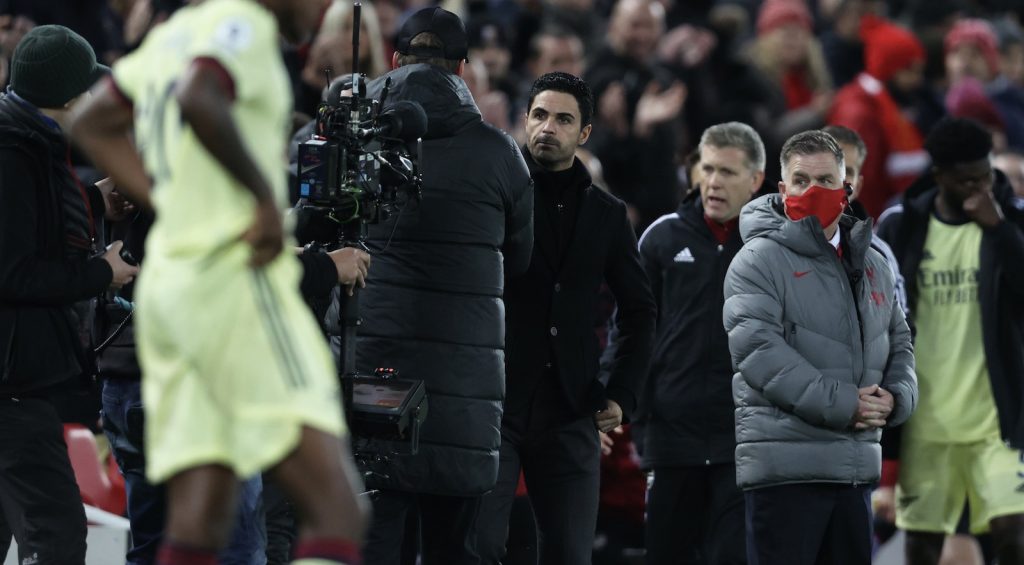 Klopp Arteta Liverpool-Arsenal