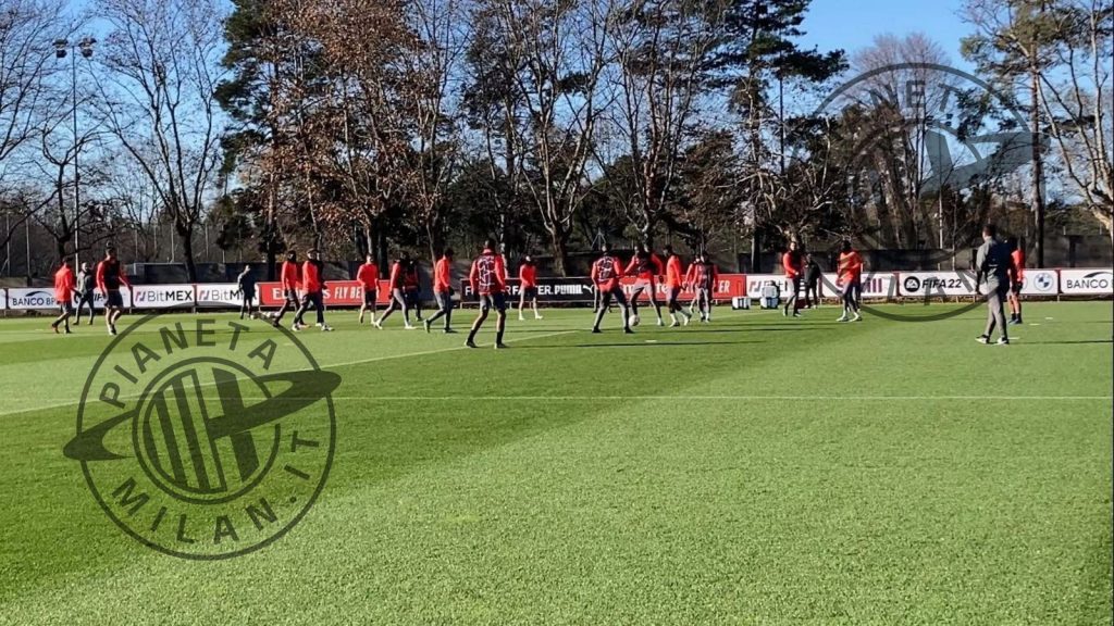 allenamento Milanello Milan-Liverpool Champions League 2021-2022