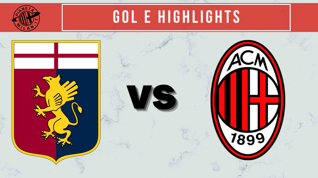 Genoa-Milan gol e highlights