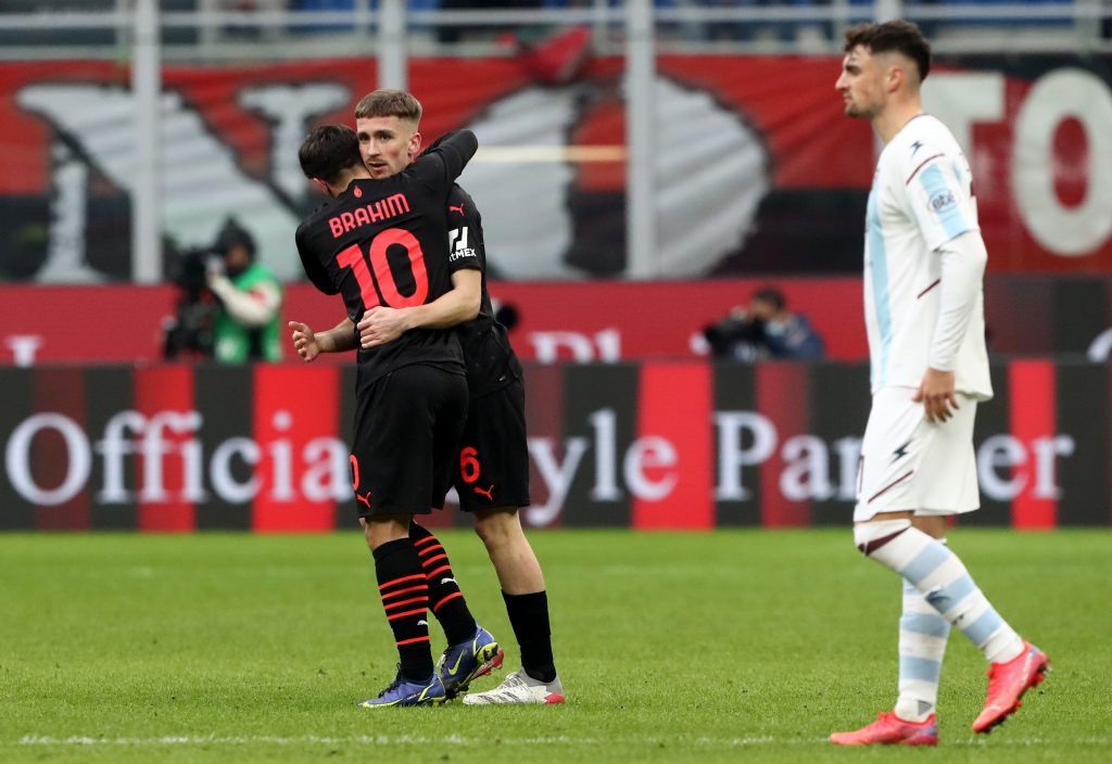 Brahim Diaz Alexis Saelemaekers AC Milan