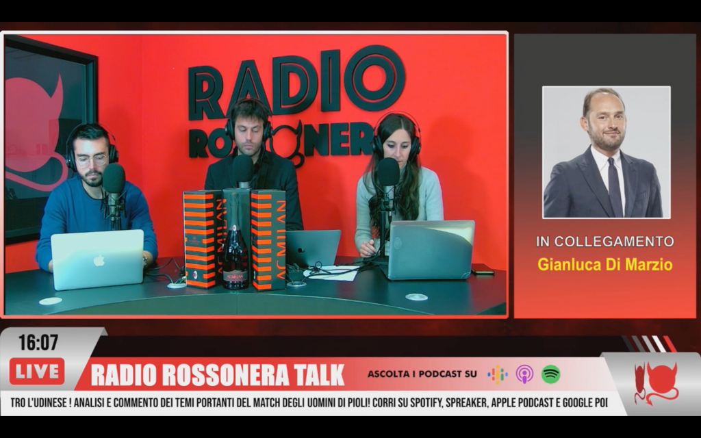 Gianluca Di Marzio su Radio Rossonera