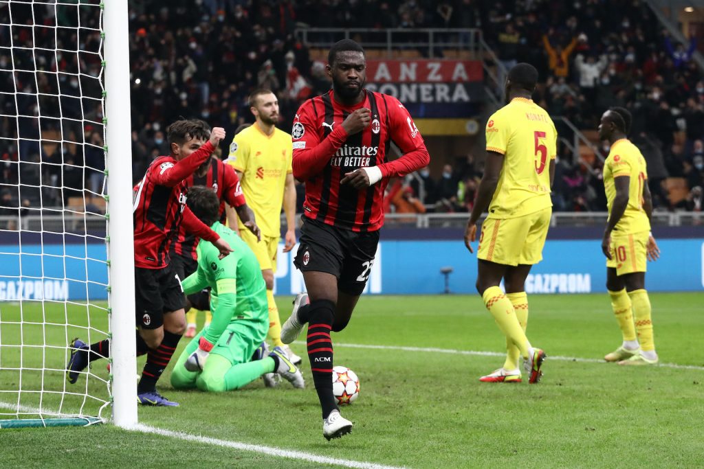 Fikayo Tomori AC Milan Milan-Liverpool Champions League 2021-2022