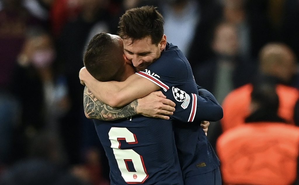 Marco Verratti Lionel Messi PSG
