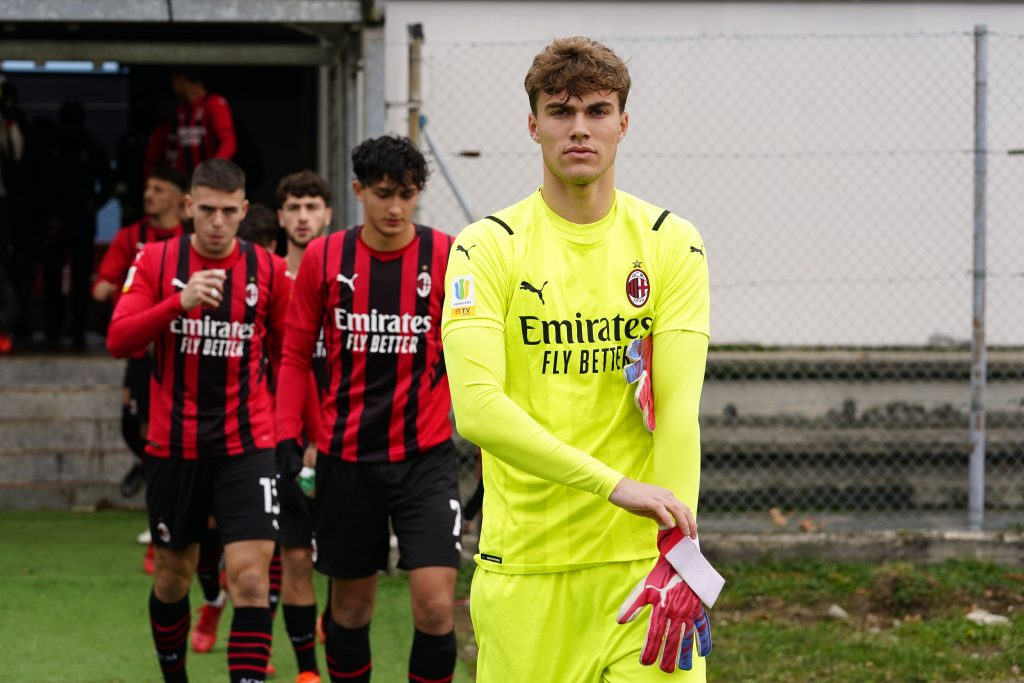 Sebastiano Deplanches, portiere del Milan primavera (getty images)