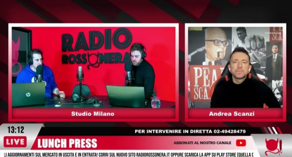 Andrea Scanzi Radio Rossonera